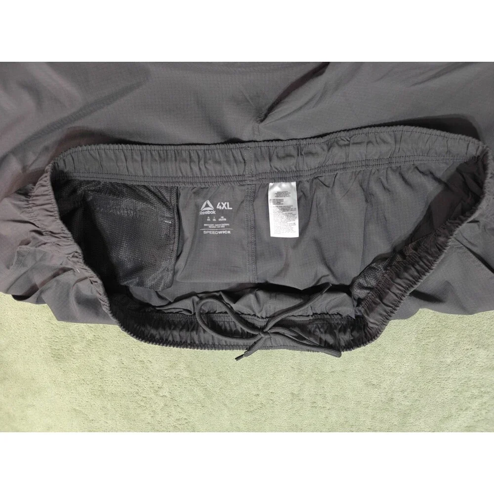Reebok Shorts Mens Sz 4XL Gray Speedwick Ripstop Cargo Pockets Outdoor Active